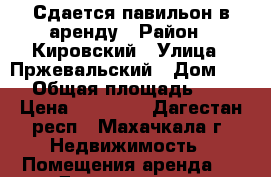 Сдается павильон в аренду › Район ­ Кировский › Улица ­ Пржевальский › Дом ­ 39 › Общая площадь ­ 18 › Цена ­ 10 000 - Дагестан респ., Махачкала г. Недвижимость » Помещения аренда   . Дагестан респ.,Махачкала г.